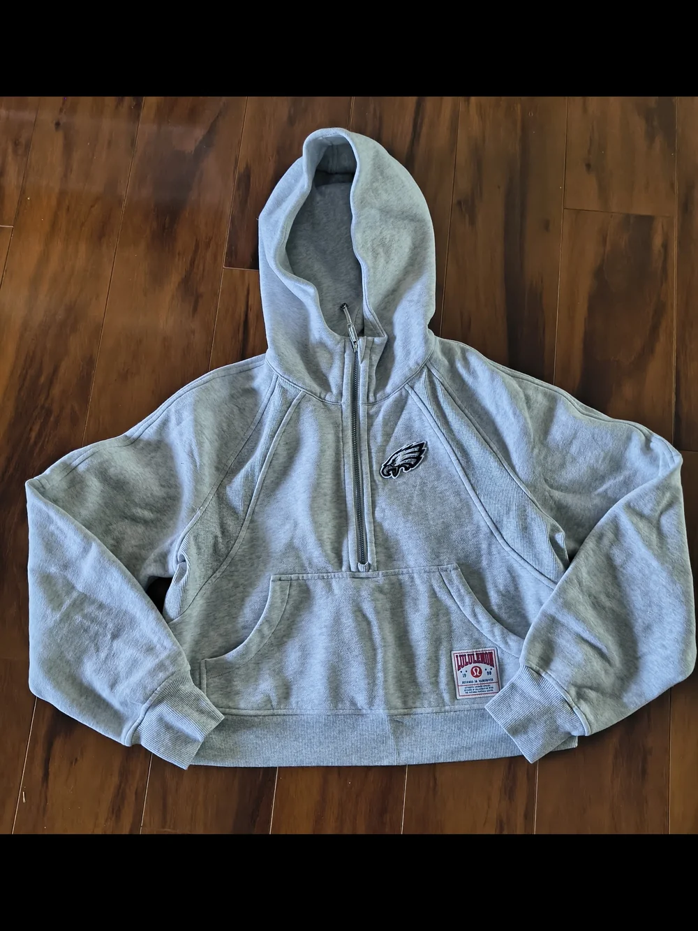 lululemon athletica x Philadelphia Eagles Light Gray Half-Zip Hoodie